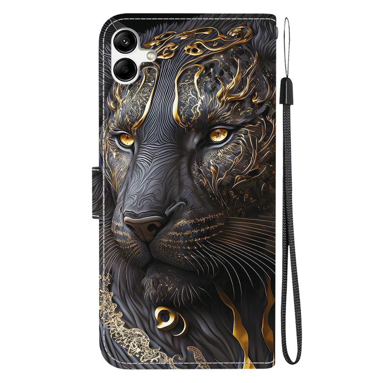For Galaxy A04e / F04 / M04 Crystal Texture Colored Drawing Leather Phone Case