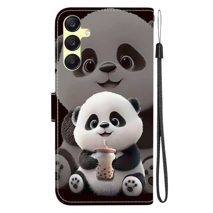 For Galaxy A05 Crystal Texture Colored Drawing Leather Phone Case