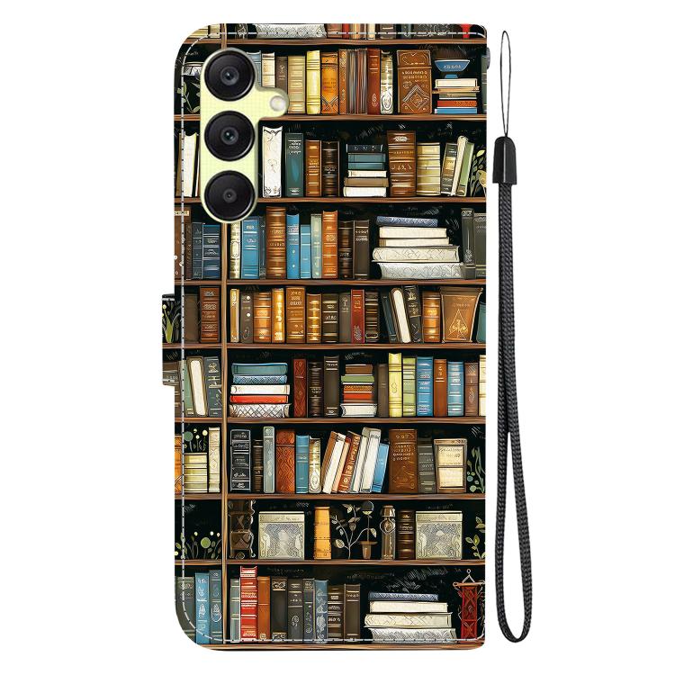 For Galaxy A05 Crystal Texture Colored Drawing Leather Phone Case