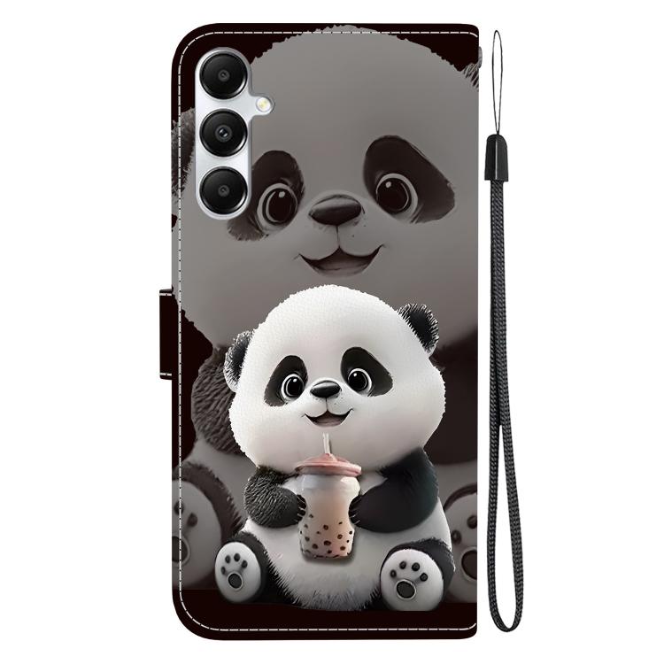 For Galaxy A05s Crystal Texture Colored Drawing Leather Phone Case
