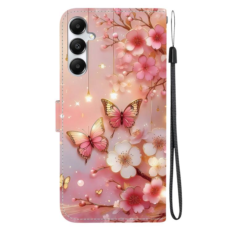For Galaxy A05s Crystal Texture Colored Drawing Leather Phone Case