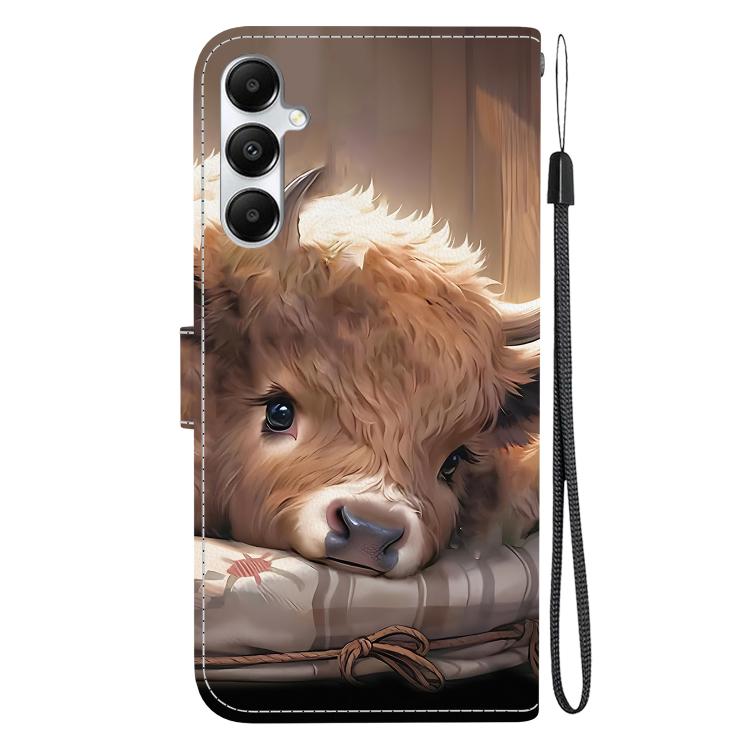 For Galaxy A05s Crystal Texture Colored Drawing Leather Phone Case