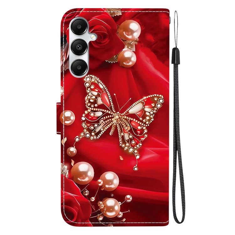 For Galaxy A05s Crystal Texture Colored Drawing Leather Phone Case