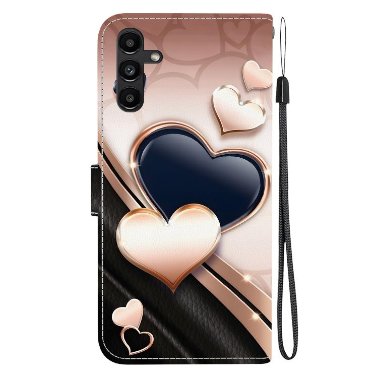 For Galaxy A13 4G / 5G / A04 Crystal Texture Colored Drawing Leather Phone Case