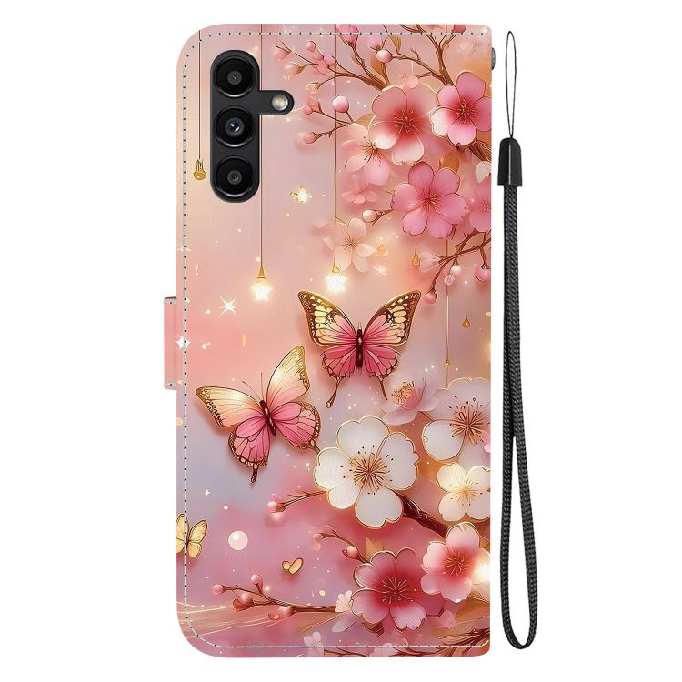 For Galaxy A13 4G / 5G / A04 Crystal Texture Colored Drawing Leather Phone Case