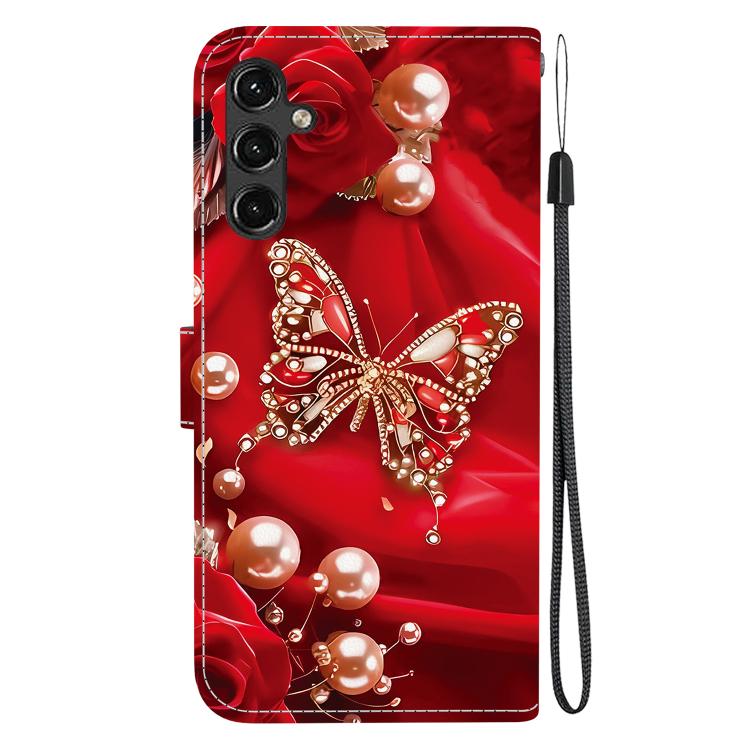For Galaxy A14 4G / 5G Crystal Texture Colored Drawing Leather Phone Case