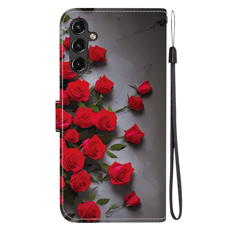 For Galaxy A14 4G / 5G Crystal Texture Colored Drawing Leather Phone Case