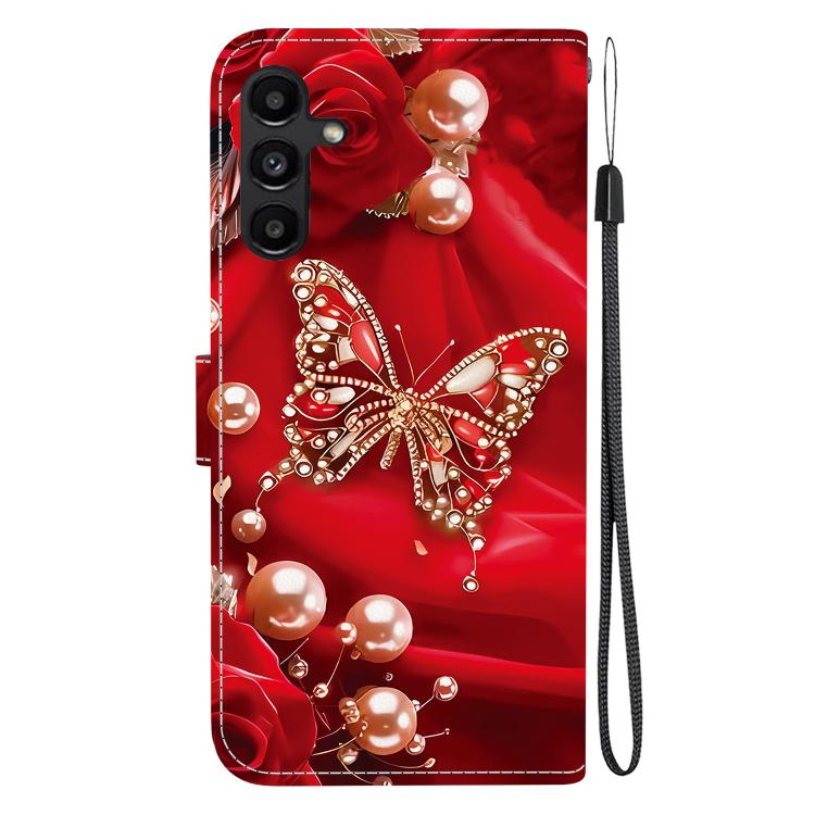 For Galaxy A15 4G / 5G Crystal Texture Colored Drawing Leather Phone Case