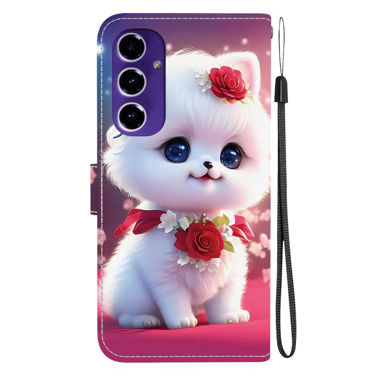 For Galaxy A16 4G / 5G Crystal Texture Colored Drawing Leather Phone Case