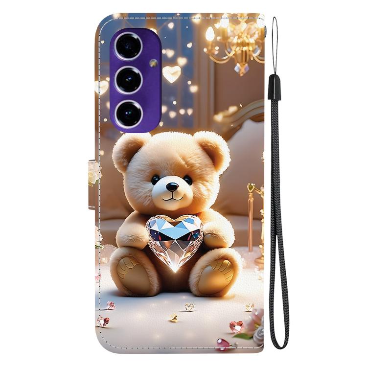 For Galaxy A16 4G / 5G Crystal Texture Colored Drawing Leather Phone Case