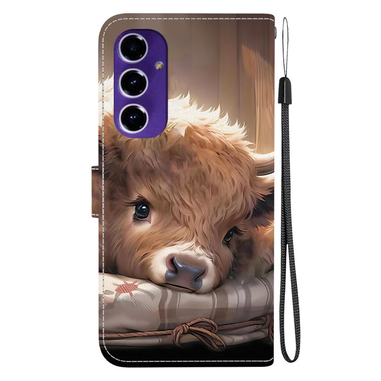 For Galaxy A16 4G / 5G Crystal Texture Colored Drawing Leather Phone Case