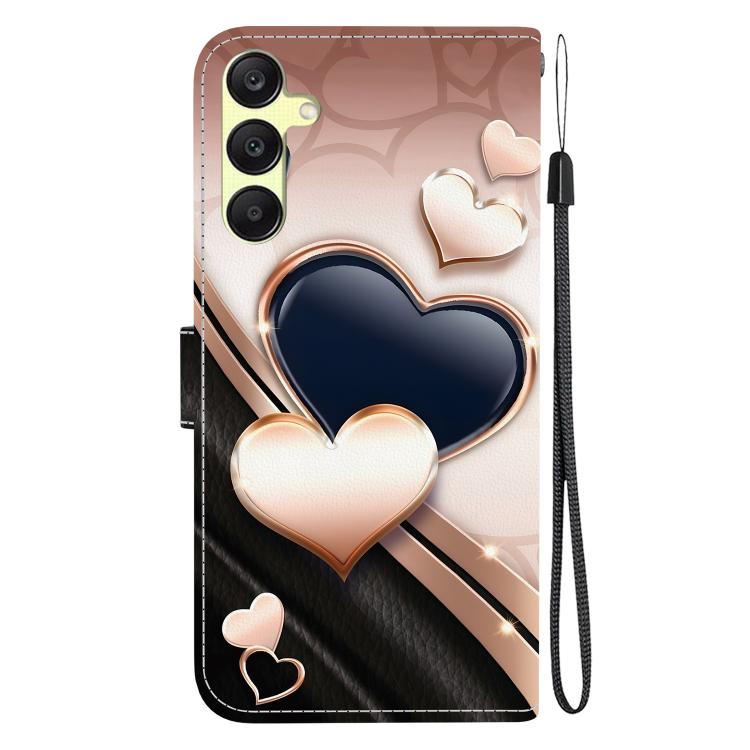 For Galaxy A25 5G Crystal Texture Colored Drawing Leather Phone Case