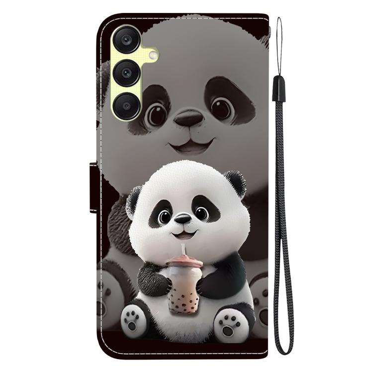 For Galaxy A25 5G Crystal Texture Colored Drawing Leather Phone Case