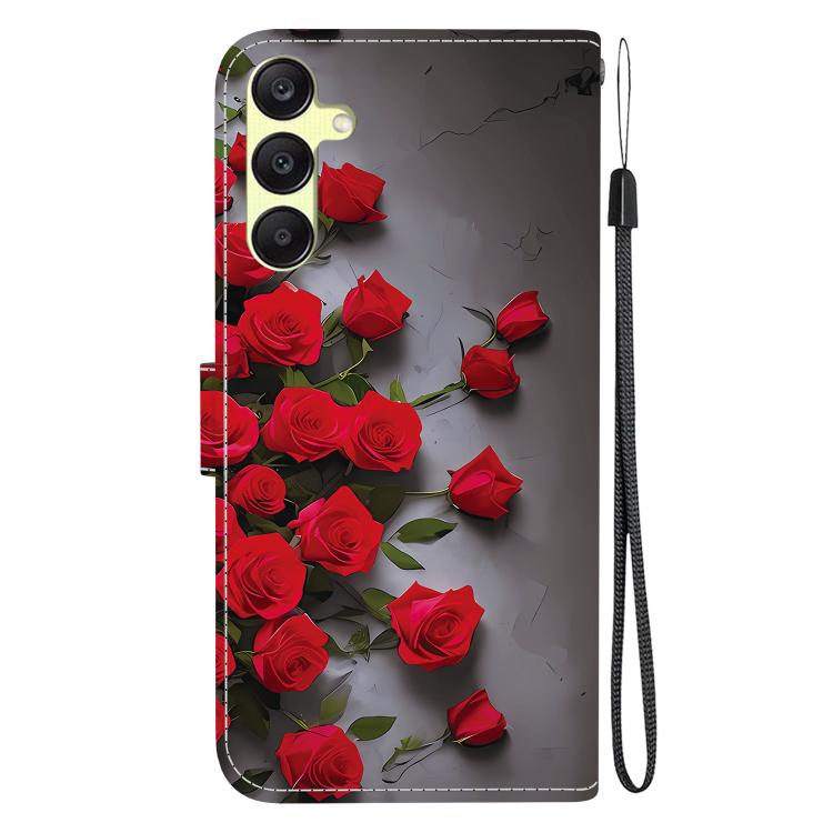 For Galaxy A25 5G Crystal Texture Colored Drawing Leather Phone Case