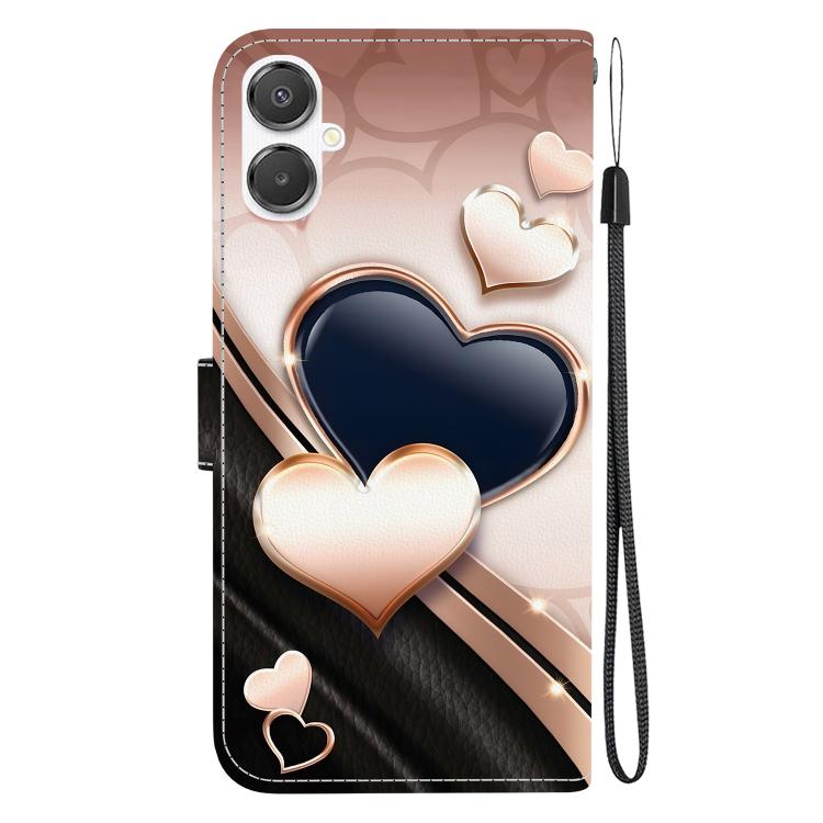 For Galaxy A25e / A25 5G JP Crystal Texture Colored Drawing Leather Phone Case