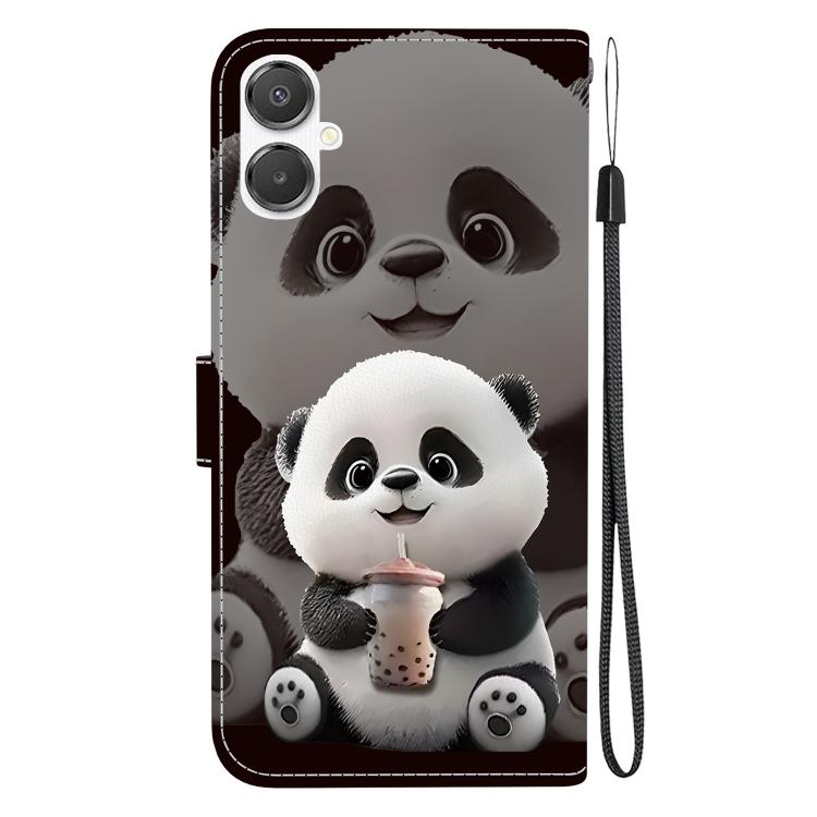 For Galaxy A25e / A25 5G JP Crystal Texture Colored Drawing Leather Phone Case