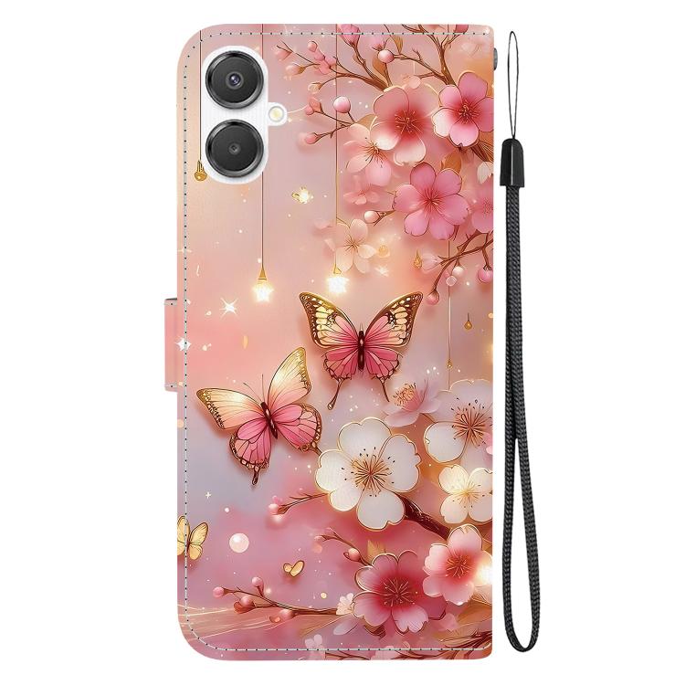 For Galaxy A25e / A25 5G JP Crystal Texture Colored Drawing Leather Phone Case