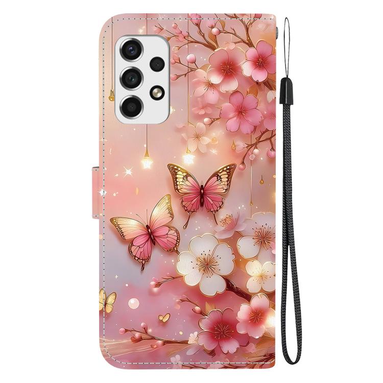 For Galaxy A33 5G Crystal Texture Colored Drawing Leather Phone Case