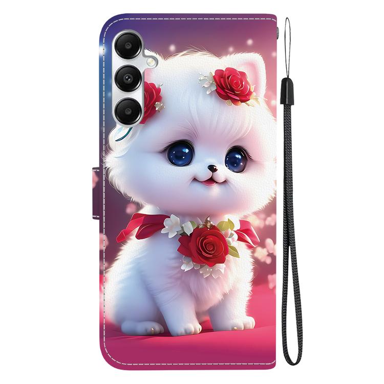For Galaxy A35 5G Crystal Texture Colored Drawing Leather Phone Case