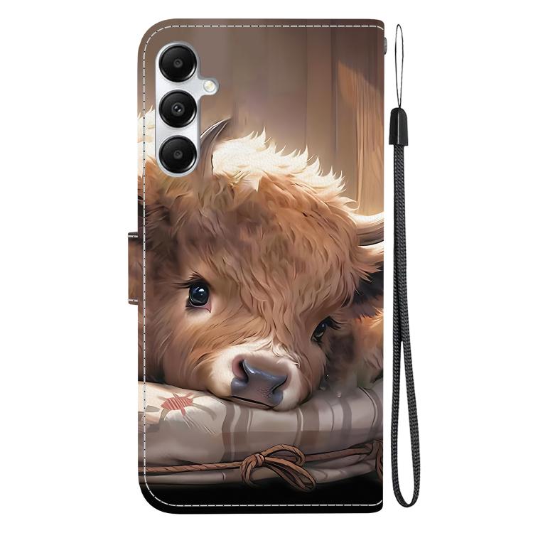 For Galaxy A35 5G Crystal Texture Colored Drawing Leather Phone Case