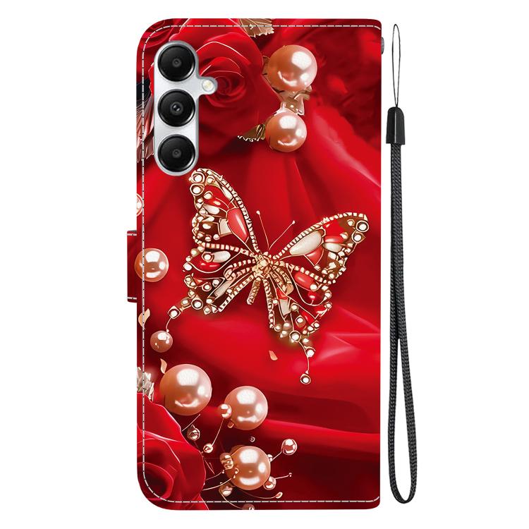 For Galaxy A35 5G Crystal Texture Colored Drawing Leather Phone Case