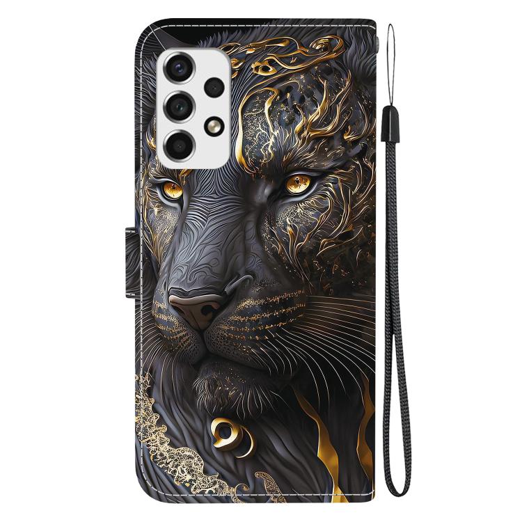 For Galaxy A53 5G Crystal Texture Colored Drawing Leather Phone Case