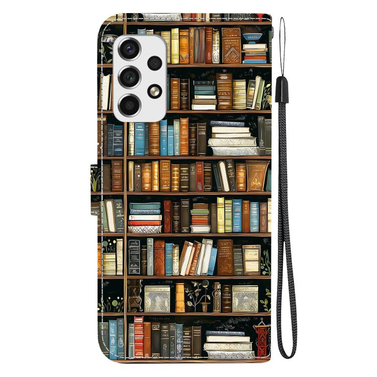For Galaxy A53 5G Crystal Texture Colored Drawing Leather Phone Case
