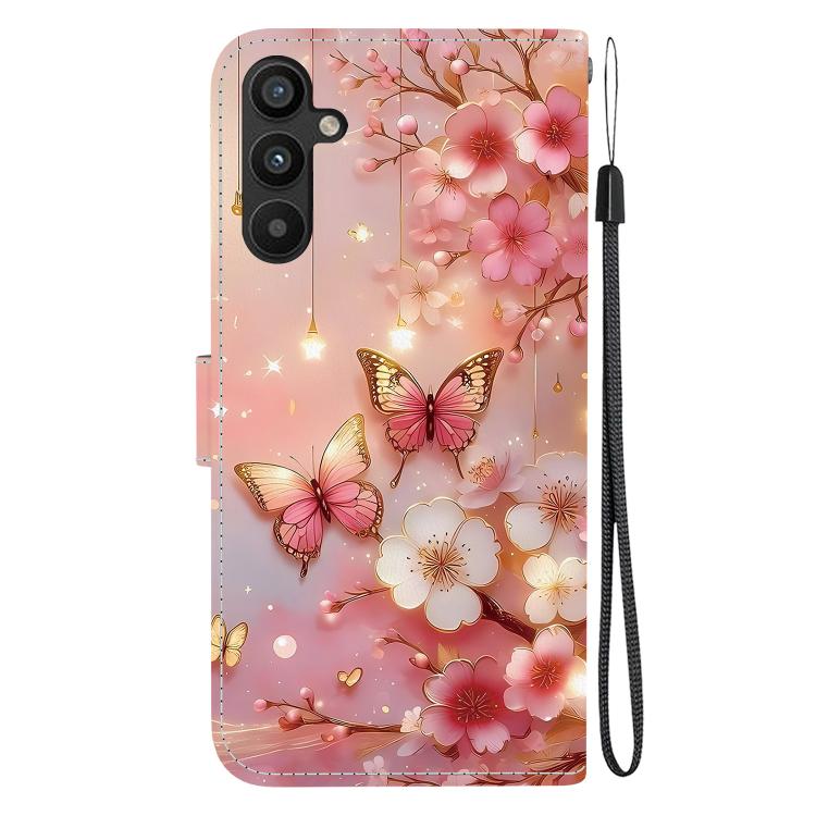 For Galaxy A54 5G Crystal Texture Colored Drawing Leather Phone Case