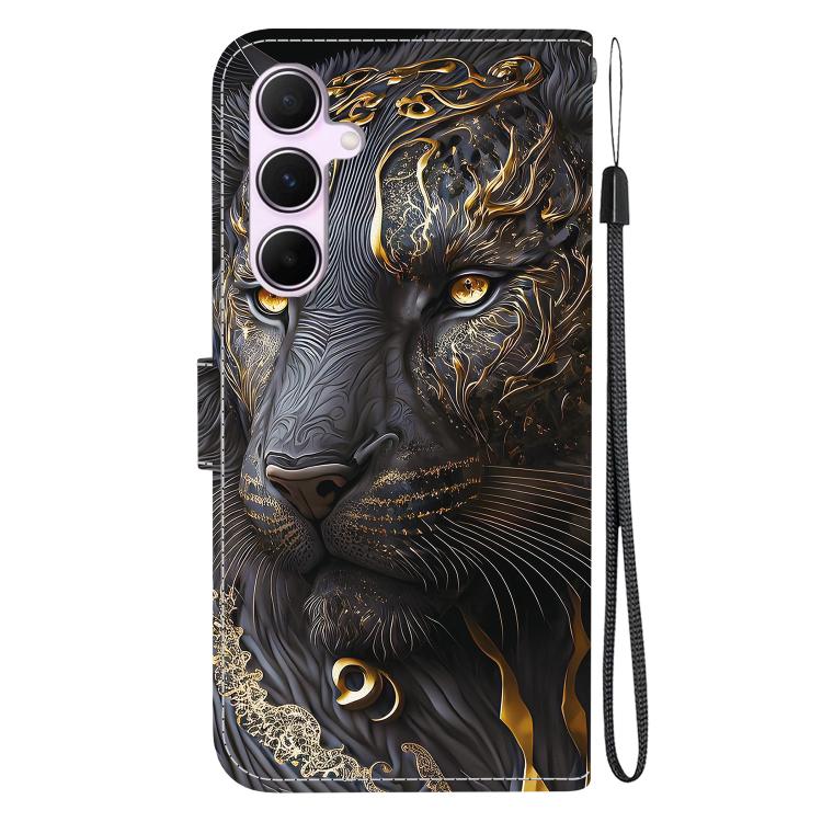 For Galaxy A55 5G Crystal Texture Colored Drawing Leather Phone Case