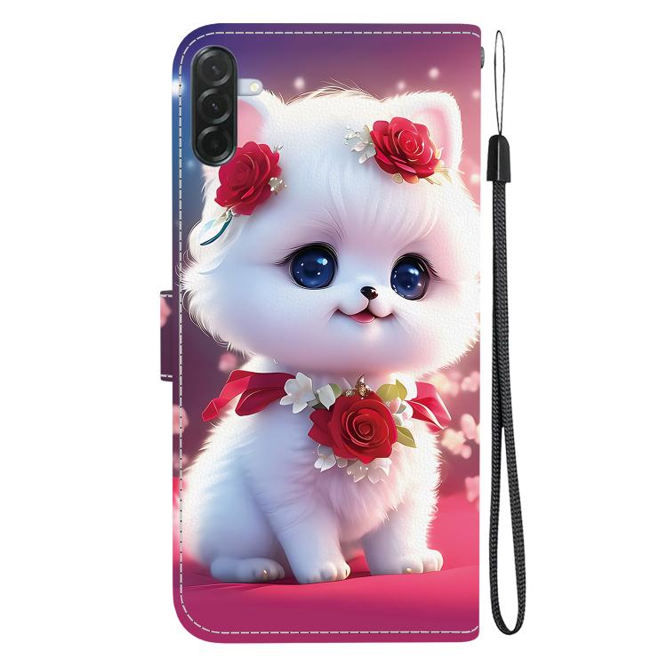 For Galaxy A37 5G / A36 5G Crystal Texture Colored Drawing Leather Phone Case