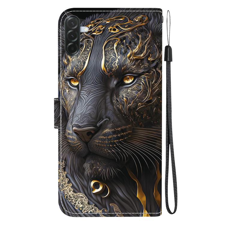 For Galaxy A57 5G Crystal Texture Colored Drawing Leather Phone Case