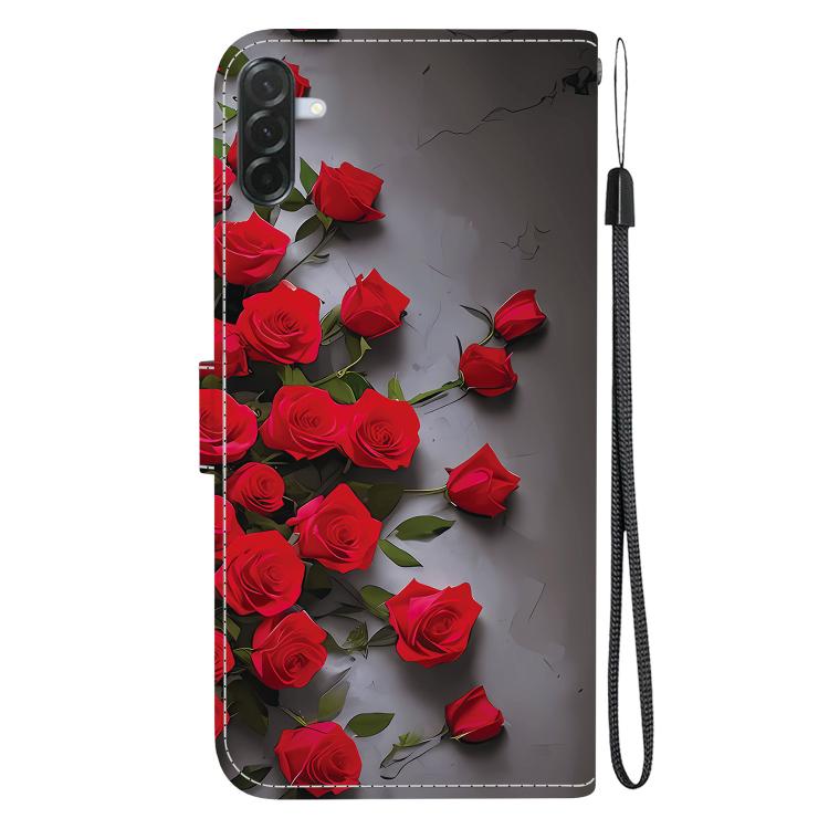 For Galaxy A57 5G Crystal Texture Colored Drawing Leather Phone Case