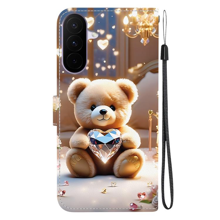 For Galaxy A27 5G Crystal Texture Colored Drawing Leather Phone Case