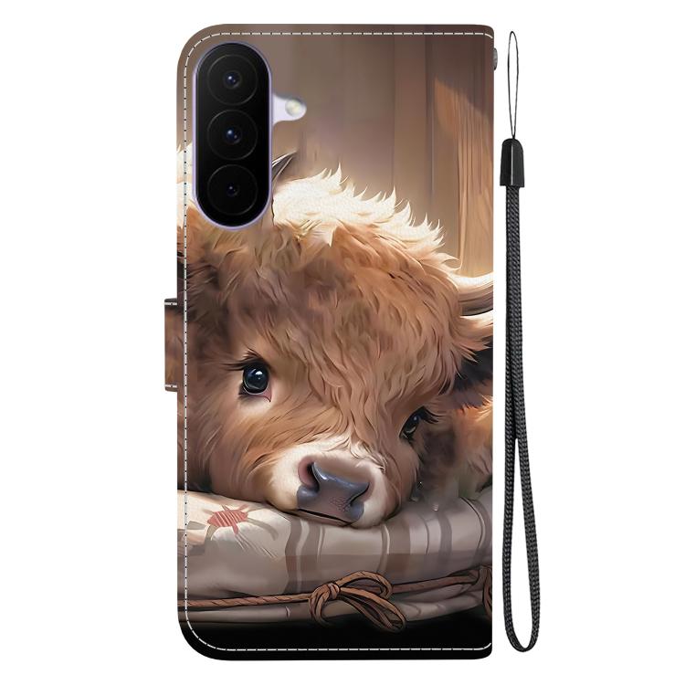 For Galaxy A27 5G Crystal Texture Colored Drawing Leather Phone Case