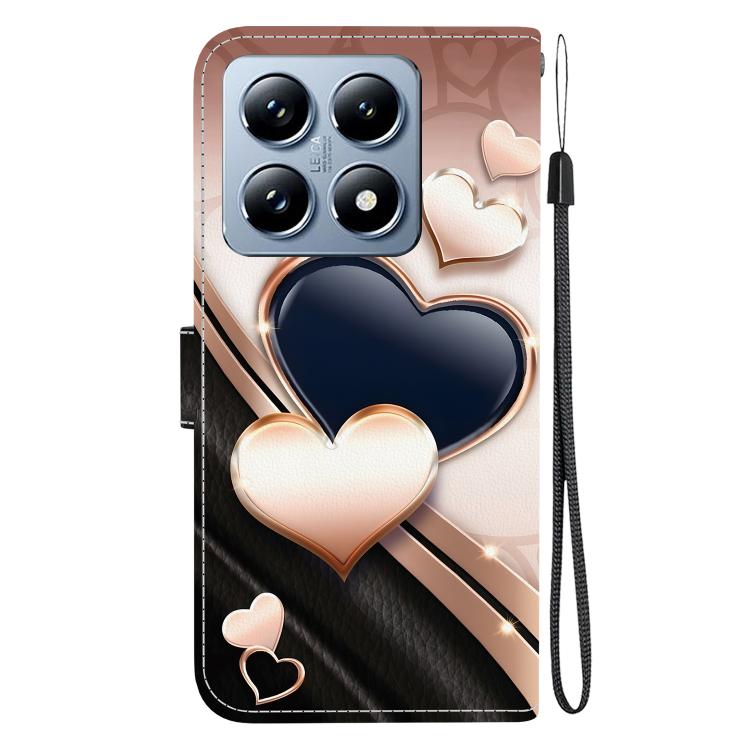For Xiaomi 14T Pro Crystal Texture Colored Drawing Leather Phone Case