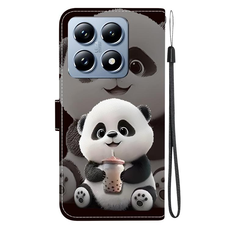 For Xiaomi 14T Pro Crystal Texture Colored Drawing Leather Phone Case