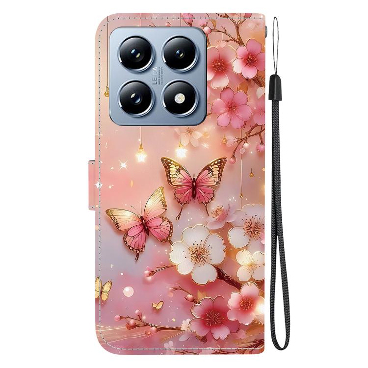 For Xiaomi 14T Pro Crystal Texture Colored Drawing Leather Phone Case