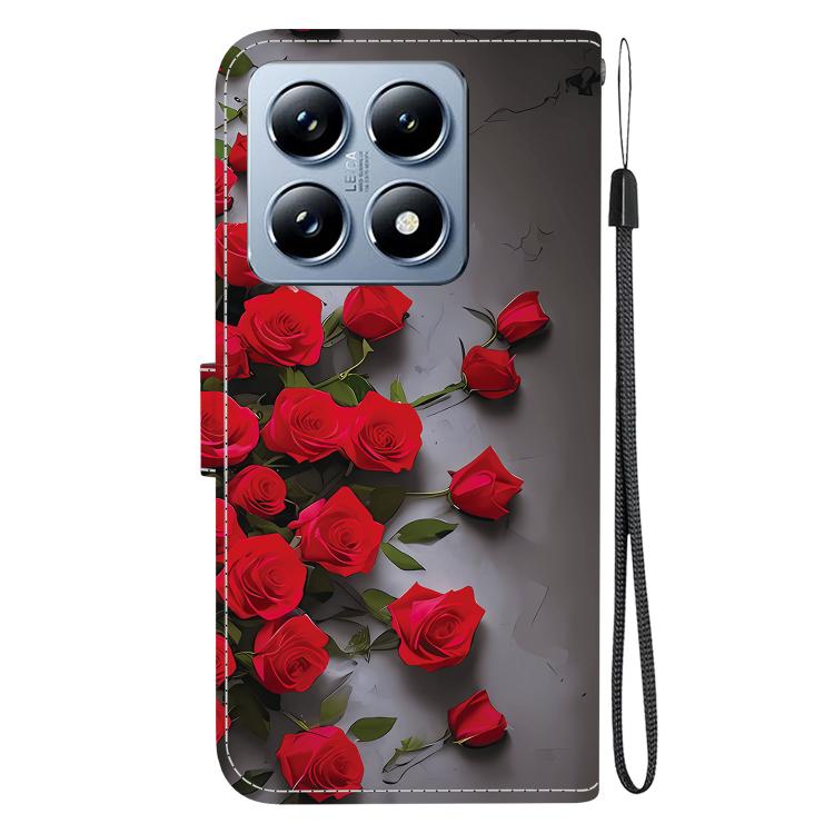 For Xiaomi 14T Pro Crystal Texture Colored Drawing Leather Phone Case