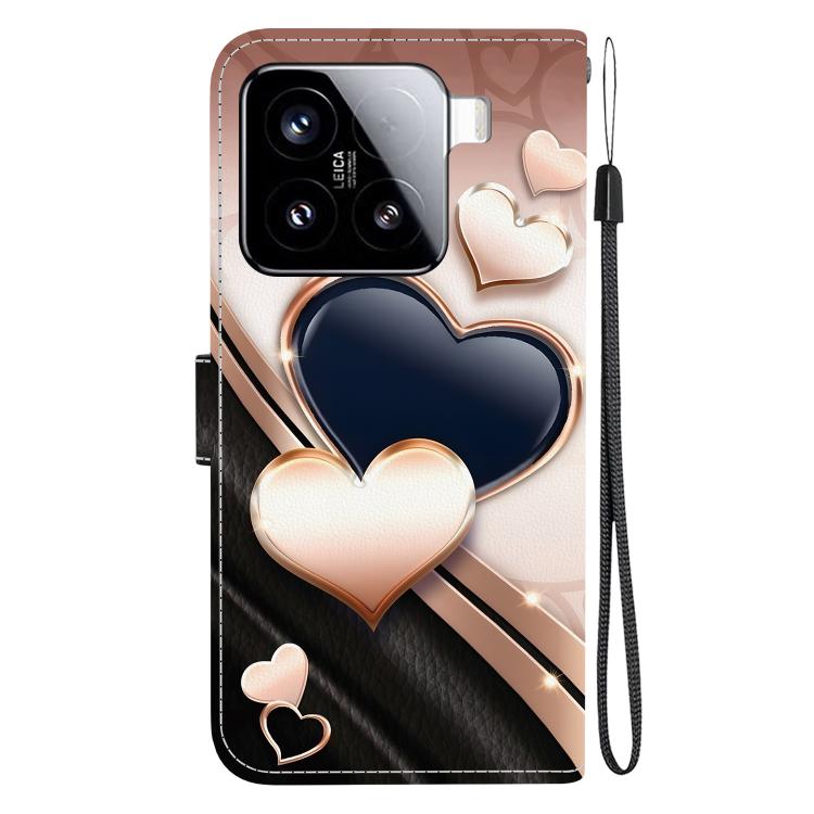 For Xiaomi 15 Crystal Texture Colored Drawing Leather Phone Case