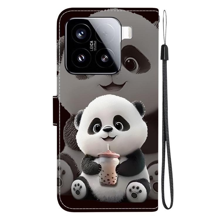For Xiaomi 15 Crystal Texture Colored Drawing Leather Phone Case