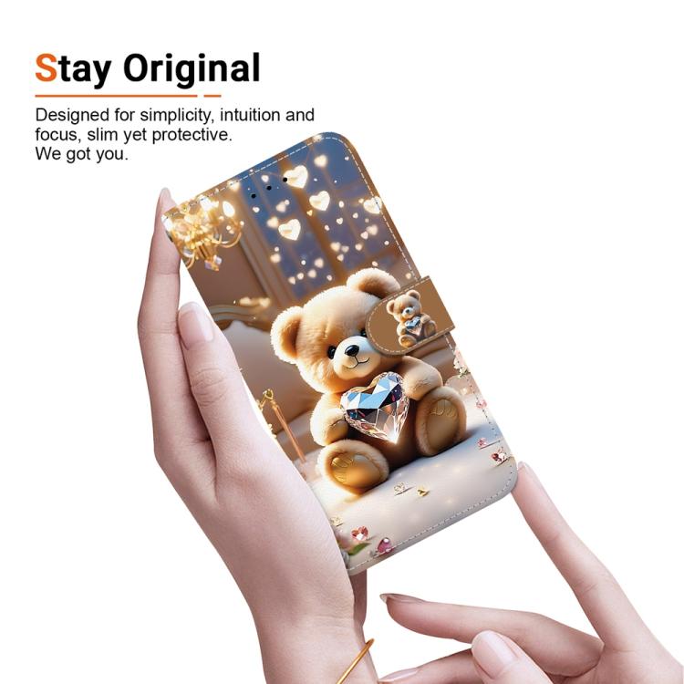 For Xiaomi 15 Crystal Texture Colored Drawing Leather Phone Case
