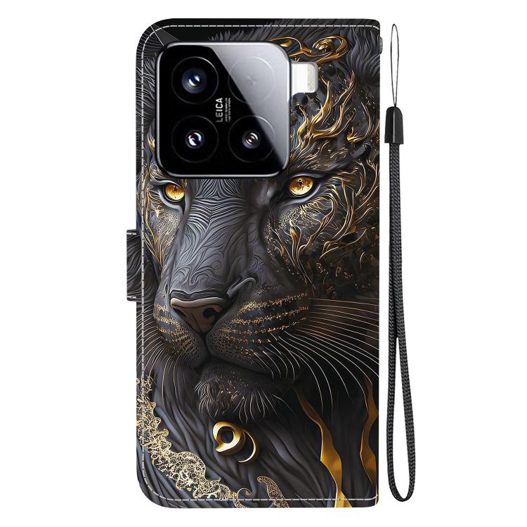 For Xiaomi 15 Crystal Texture Colored Drawing Leather Phone Case