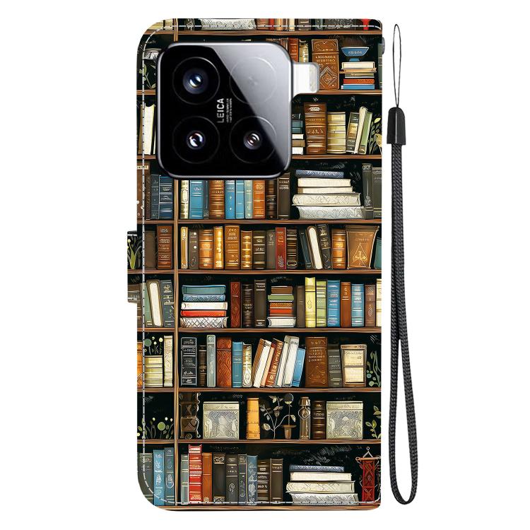 For Xiaomi 15 Crystal Texture Colored Drawing Leather Phone Case