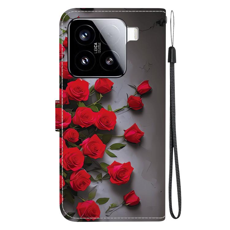 For Xiaomi 15 Crystal Texture Colored Drawing Leather Phone Case