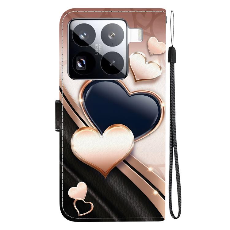 For Xiaomi 15 Pro Crystal Texture Colored Drawing Leather Phone Case