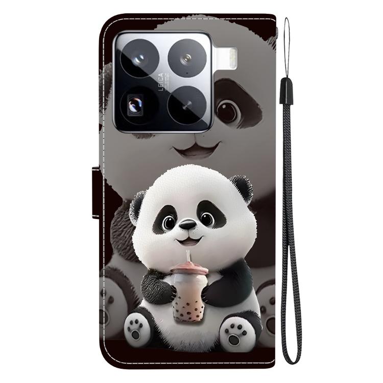 For Xiaomi 15 Pro Crystal Texture Colored Drawing Leather Phone Case