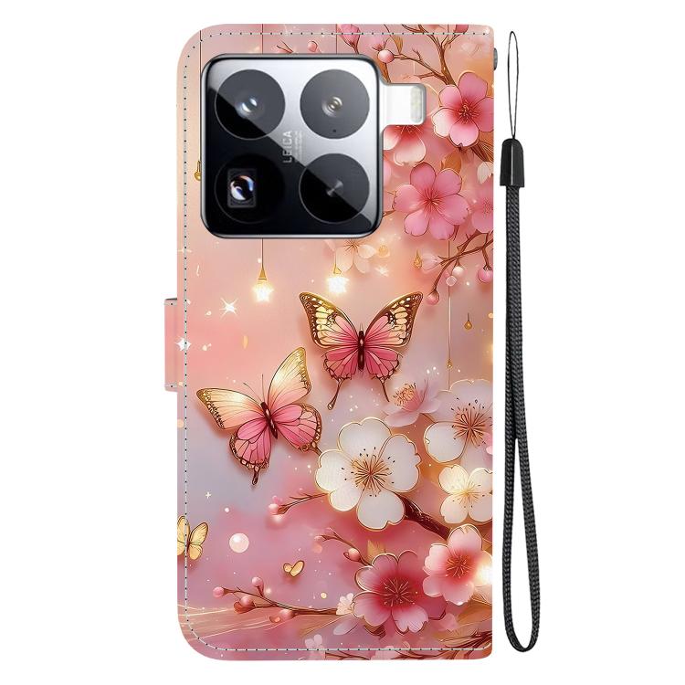 For Xiaomi 15 Pro Crystal Texture Colored Drawing Leather Phone Case