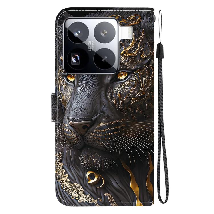 For Xiaomi 15 Pro Crystal Texture Colored Drawing Leather Phone Case
