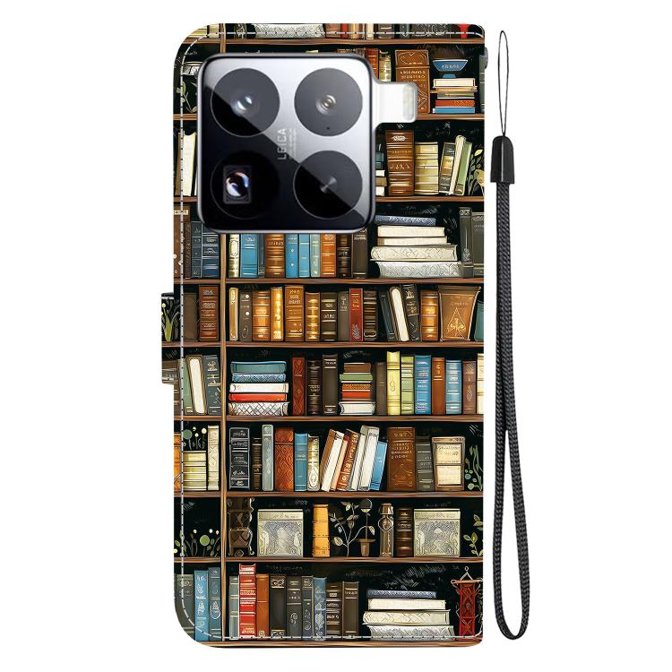 For Xiaomi 15 Pro Crystal Texture Colored Drawing Leather Phone Case