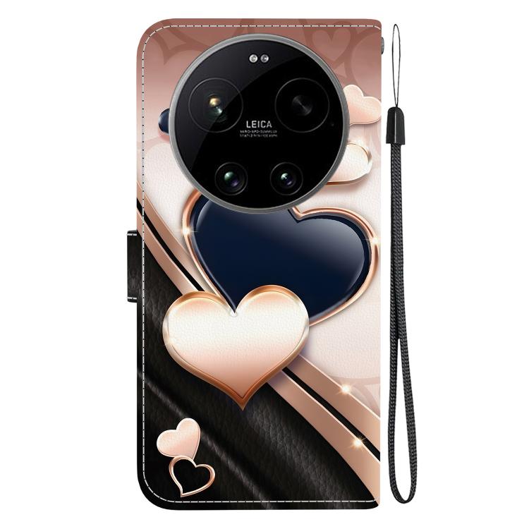 For Xiaomi 17 Ultra Crystal Texture Colored Drawing Leather Phone Case